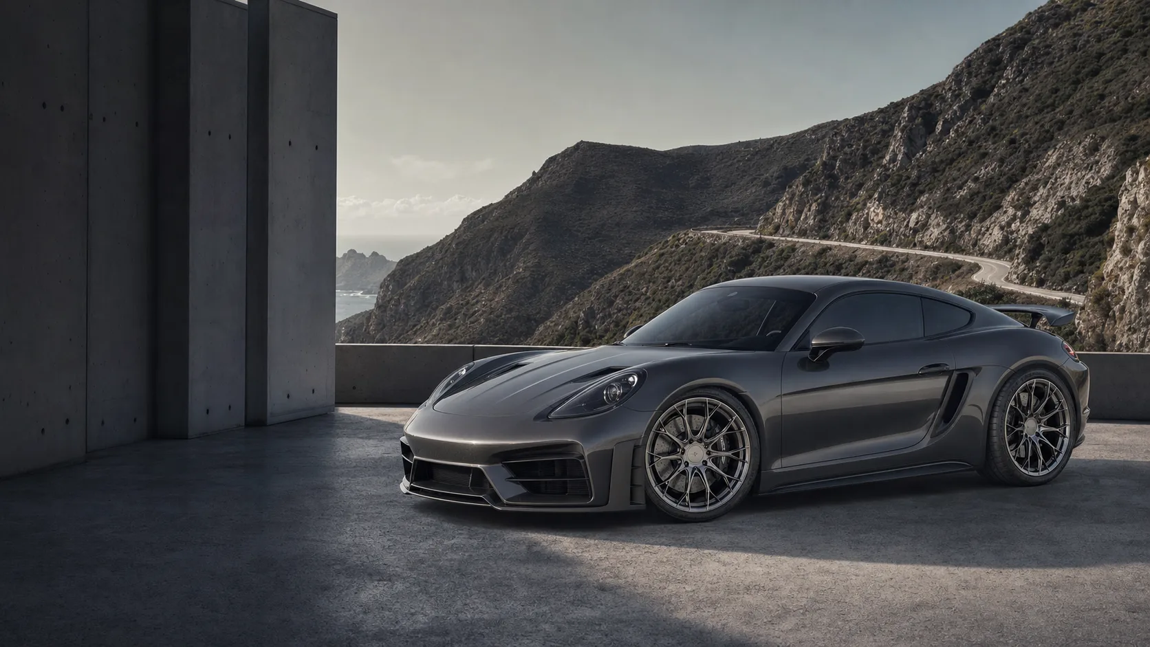 A high-performance car fitted with Hub Forge forged wheels